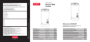 Manuale Bodum 11870 Bistro Montalatte