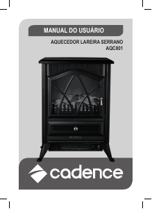Manual Cadence AQC801 Lareira elétrica