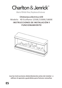 Manual de uso Charlton & Jenrick 4D Ecoflame 1500E Chimenea electrica