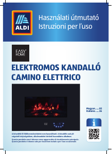 Használati útmutató EasyHome EKM 2019 Elektromos kandalló