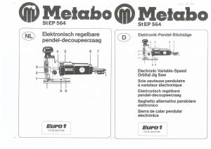 Bedienungsanleitung Metabo STEP 564 Stichsäge