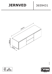 Hướng dẫn sử dụng JYSK Jernved Ghế dài xem TV