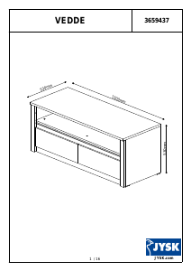 Manual de uso JYSK Vedde Mueble TV