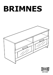 Manual IKEA BRIMNES Móvel TV