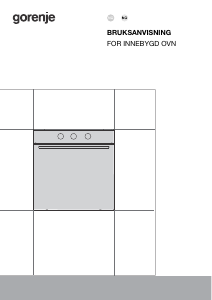 Bruksanvisning Gorenje BO6725E02BG Ovn