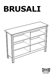 Priročnik IKEA BRUSALI (120x36x85) TV-element