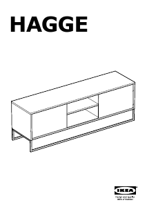 Kasutusjuhend IKEA HAGGE (150x40x50) Telerialus