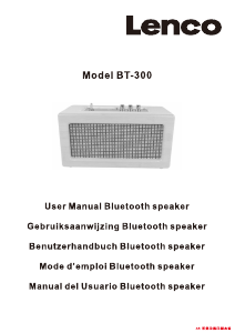 Manual Lenco BT-300BK Speaker