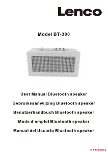 Manual de uso Lenco BT-300OK Altavoz