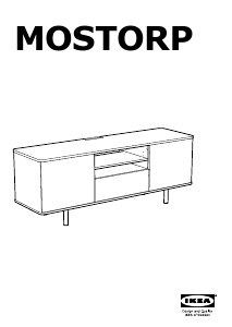 Hướng dẫn sử dụng IKEA MOSTORP Ghế dài xem TV