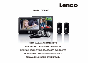 Mode d’emploi Lenco DVP-940 Lecteur DVD