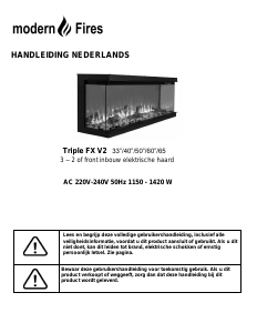 Handleiding Modern Fires Triple FX V2 Elektrische haard