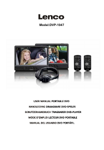 Manual Lenco DVP-1047BK DVD Player