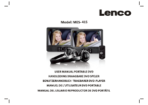 Manual de uso Lenco MES-415 Reproductor DVD