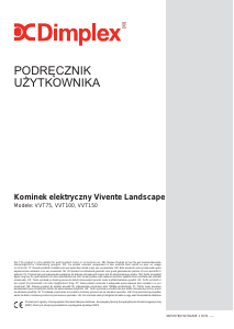 Instrukcja Dimplex VVT75 Vivente Landscape Kominek elektryczny