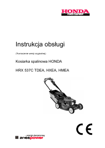 Instrukcja Honda HRX537HXEA Kosiarka