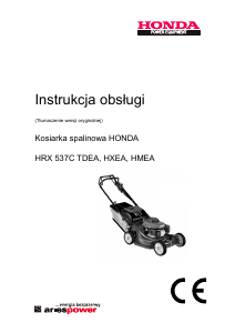 Instrukcja Honda HRX537TDEA Kosiarka