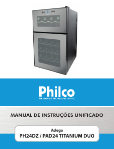 Manual Philco PAD24DZ Cave de vinho