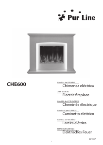 Manual de uso Pur Line CHE600 Chimenea electrica