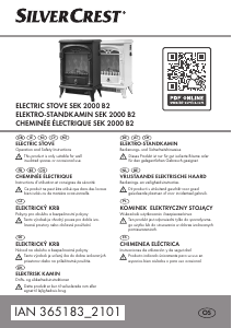 Manual de uso SilverCrest IAN 365183 Chimenea electrica