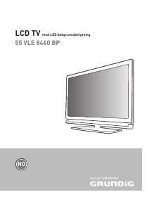 Bruksanvisning Grundig 55 VLE 8460 BP LCD-TV