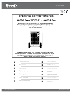 Mode d’emploi Wood's WCD2 Pro Déshumidificateur