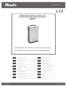 Bedienungsanleitung Wood's MDX14 Luftentfeuchter