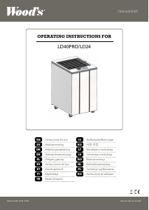 Manual Wood's LD40Pro Dezumidificator