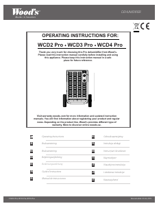 Mode d’emploi Wood's WCD3 Pro Déshumidificateur