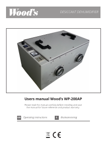 Handleiding Wood's WP-200AP Luchtontvochtiger