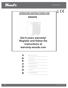 Bedienungsanleitung Wood's SW45FB Luftentfeuchter