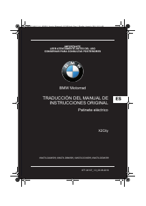 Manual de uso BMW X2City Patinete eléctrico