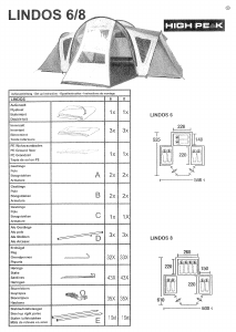 Manual High Peak Lindos 6 Tent