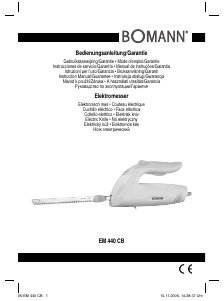 Manuál Bomann EM 440 CB Elektrický nůž