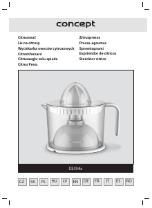 Rokasgrāmata Concept CE3541 Citrusaugļu sulas spiede