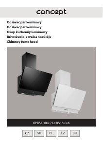 Rokasgrāmata Concept OPK5160BC Tvaika nosūcējs