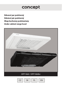 Handleiding Concept OPP1060BC Afzuigkap