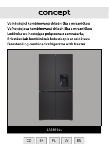 Manual Concept LA3891DS Fridge-Freezer