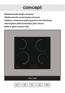 Handleiding Concept SDV1260 Kookplaat