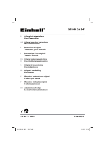 Manual de uso Einhell GE-HM 38 S-F Cortacésped