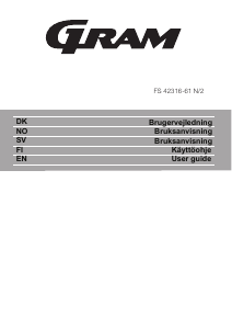 Brugsanvisning Gram FS 42316-61 N (v)/2 Fryser