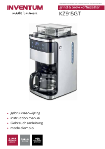 Manual Inventum KZ915GT Coffee Machine