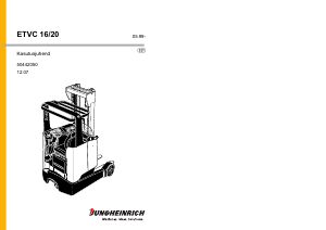 Kasutusjuhend Jungheinrich ETVC 16 Kahveltõstuk