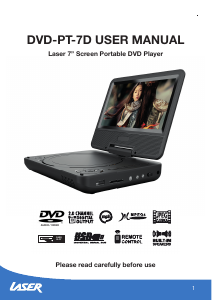 Manual Laser DVD-PT-7D DVD Player