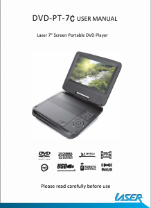Manual Laser DVD-PT-7C DVD Player