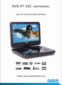 Manual Laser DVD-PT-10C DVD Player