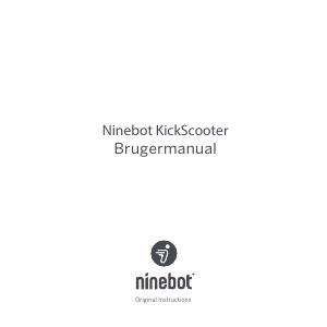 Brugsanvisning Ninebot E45D KickScooter El-løbehjul