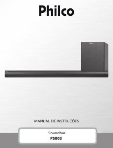 Manual Philco PSB03 Sistemas de cinema em casa