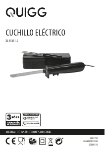 Manual de uso Quigg XJ-15411-S Cuchillo eléctrico