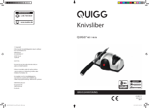 Brugsanvisning Quigg MD 14656 Knivsliber